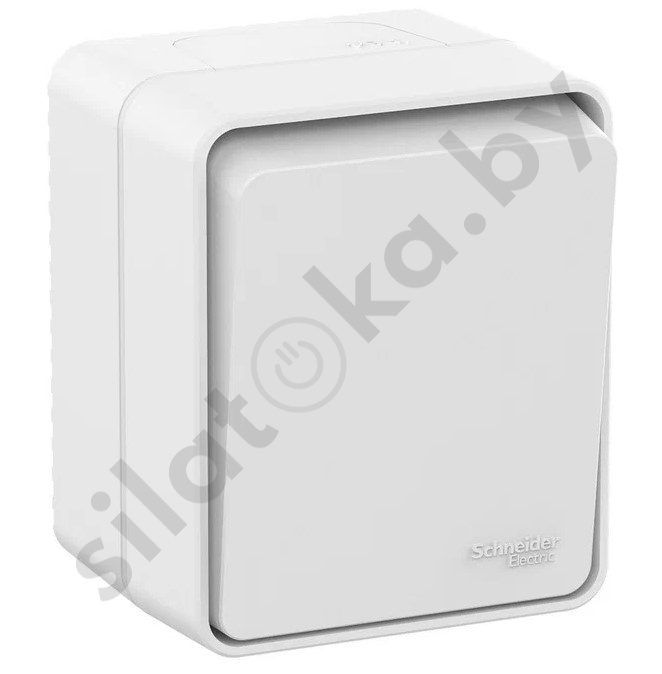 картинка AtlasDesign Profi54 О/У 1-клавишный выключатель 10 А, белый от магазина