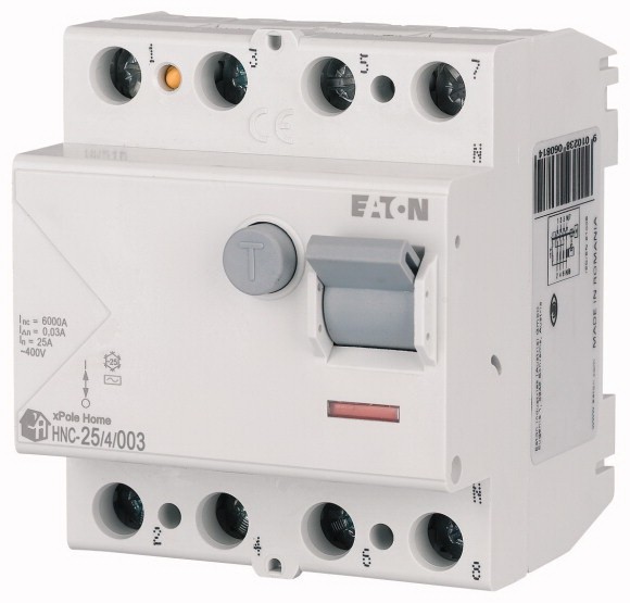 картинка УЗО HNC-25/4/003, 4P, 25A, 6kA, 30mA, тип АC, 4M от магазина