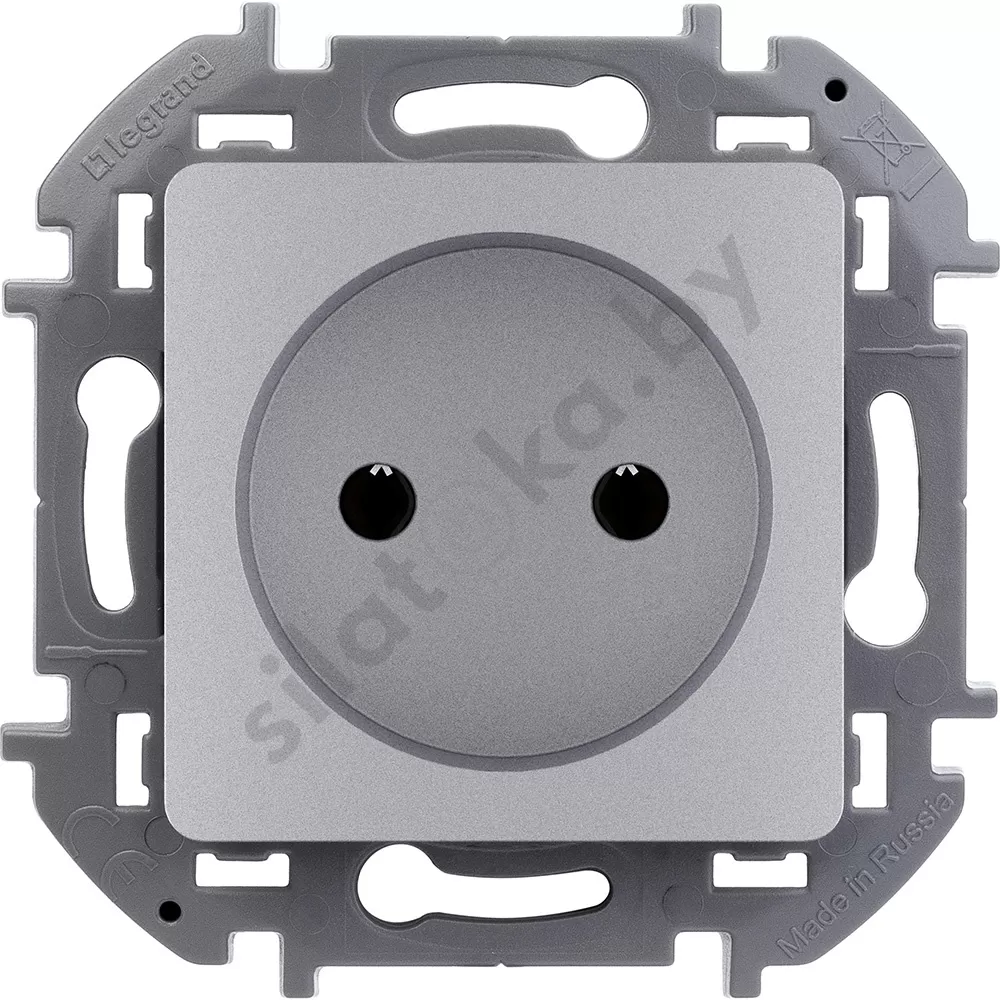 картинка Inspiria - Розетка 2P 10/16A (алюминий) от магазина